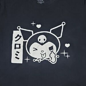 Kuromi Graphic Tee - Black and White